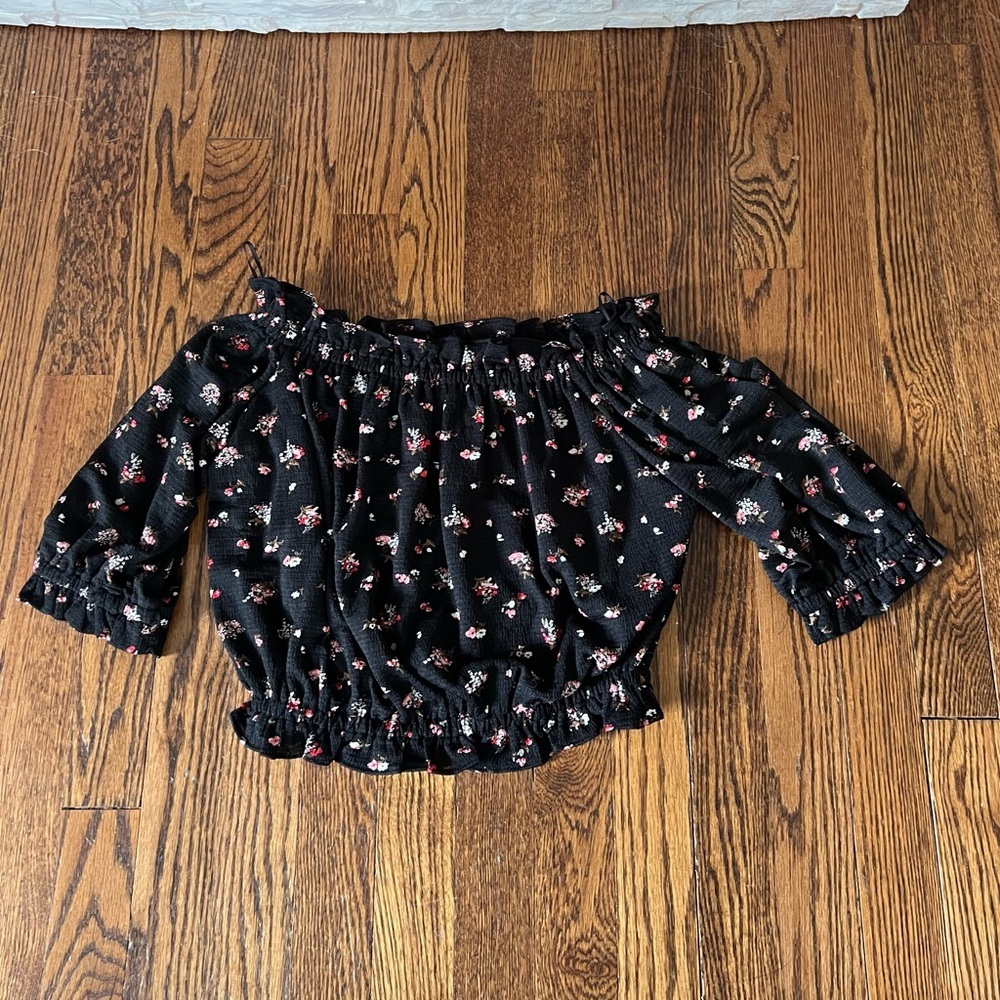 Express Kids Black Floral Bottoms